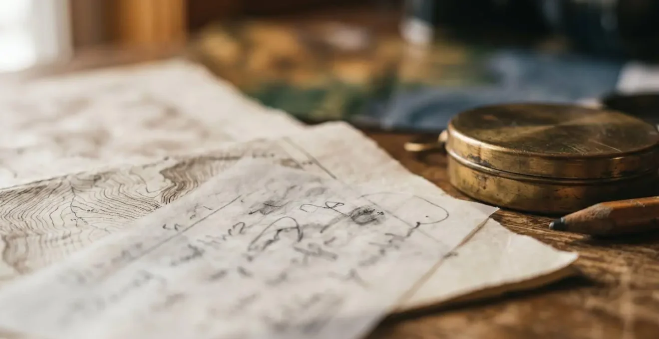 Dettaglio macro di mappa meteorologica con simboli di fronti e annotazioni per pianificare uscite fotografiche in montagna